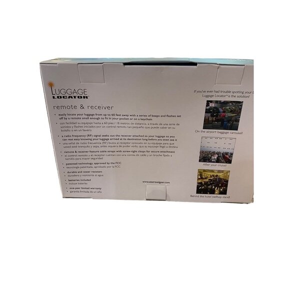 Luggage Locator Remote Gift Set Silver 48875 New - Picture 6 of 11